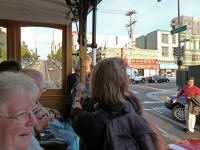 From cable car on California Street line