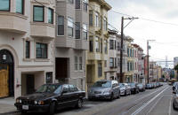 Typical SF hillside buildings, Jackson Street