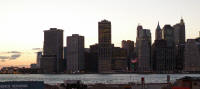 Downtown Manhattan at sunset from Brooklyn Heights