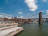Brooklyn Bridge from South Street Seaport
