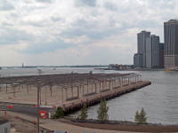 Liberty Island and Ellis island from Brooklyn Heights
