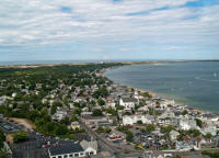 View from the top of the Pilgrim Monument to the East