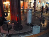 Tesla coil in the Theater of Electricity, Museum of Science