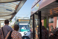 #93 tram from Potsdam station to the Glienicker Brücke