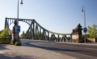 The eastern end of the Glienicker Brücke
