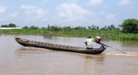 Fast boat on the Mekong delta