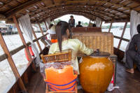 Looking forward on the cruising boat