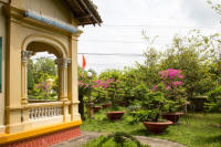 French villa by the Mekong, and its garden