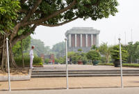 Guard and Ho Chi Minh’s mausoleum