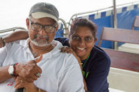 Nathan and Sham on the ferry