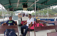 Nathan and Sham on the ferry
