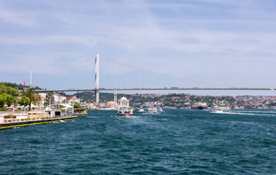 Panorama of the Bosphorus Bridge